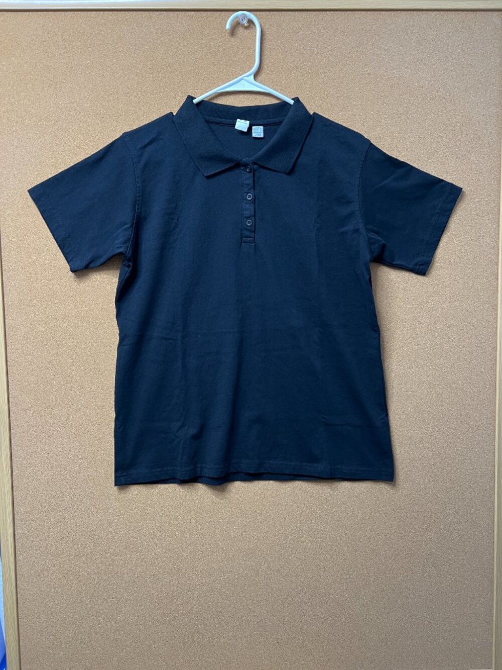 Biz Collection Women Top Polo Shirt Black Size10 Short Sleeve P112LS Y2K NWOT